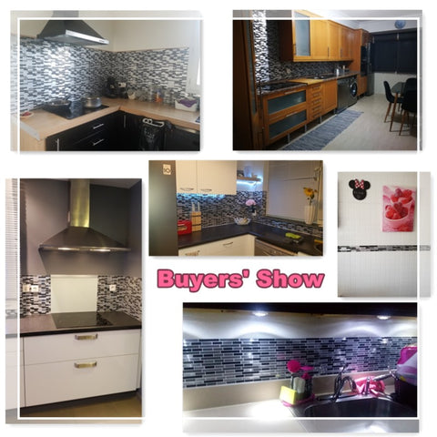 Image of Adhesive Tile Backsplash Wall Sticker