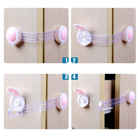 Image of 2 PCS Mother Kid Safety Cabinet Locks